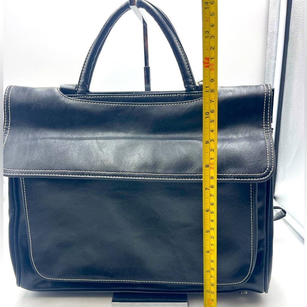 Vintage Bellerose Expandable Satchel Messenger Briefcase Cross-Body Bag w/ Strap - Picture 15 of 16